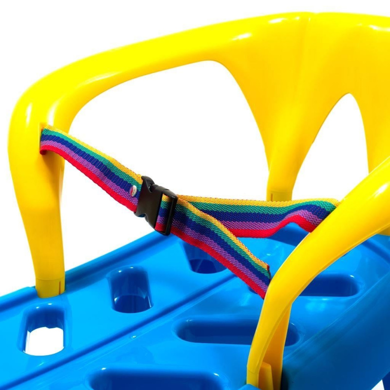 Plastové sánky s operadlom Baby Mix SNOW STAR červené 3