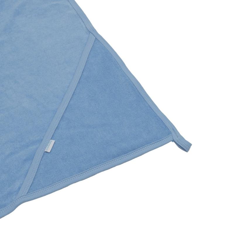 Detská luxusná froté osuška s kapucňou New Baby Comfortably 80x80 blue