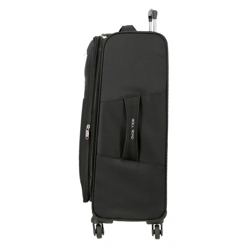 Veľký textilný kufor (large) 76x48x29 cm – Roll Road Royce Black, 93L, 5019321 7