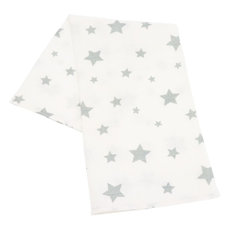 Látková tetra osuška New baby Softy 90 x 110 cm sivo-biela 2 ks 2