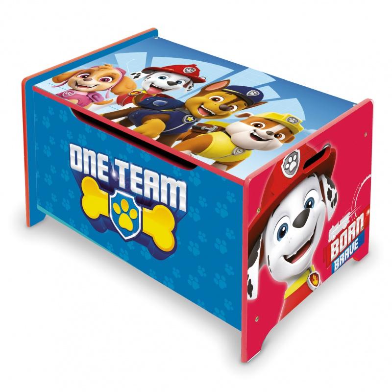 ARDITEX Detský drevený nábytok 2v1 PAW PATROL Lavica / Box na hračky, PW14176