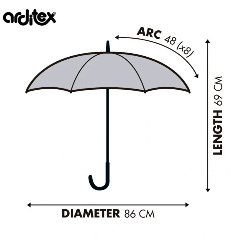 Automatický dáždnik FC Barcelona, oficiálny dizajn, FCB17174 2
