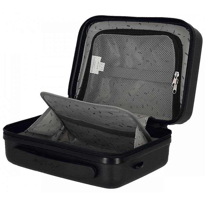MOVOM Wood Black, Cestovný kozmetický príručný kufrík, 21x29x15cm, 9L, 5313961