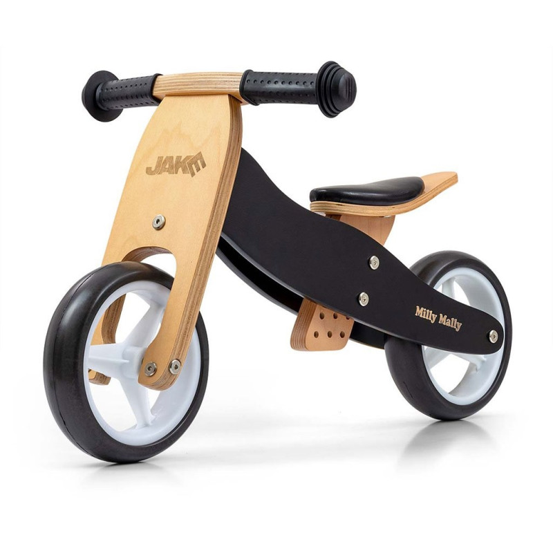 Detské multifunkčné odrážadlo bicykel 2v1 Milly Mally JAKE Classic Black 4