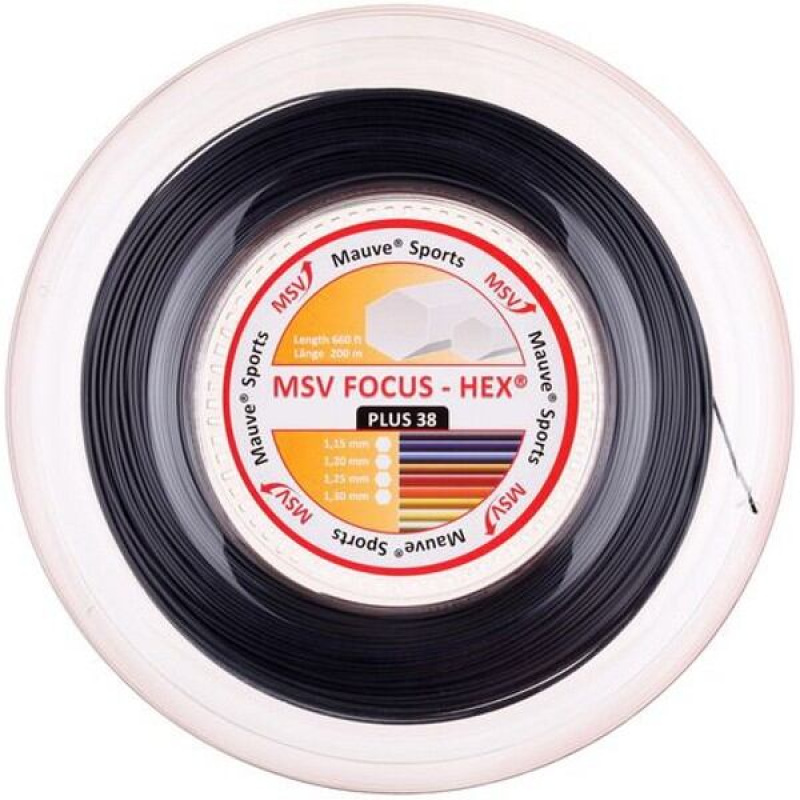 Focus HEX Plus 38 tenisový výplet 200 m čierna