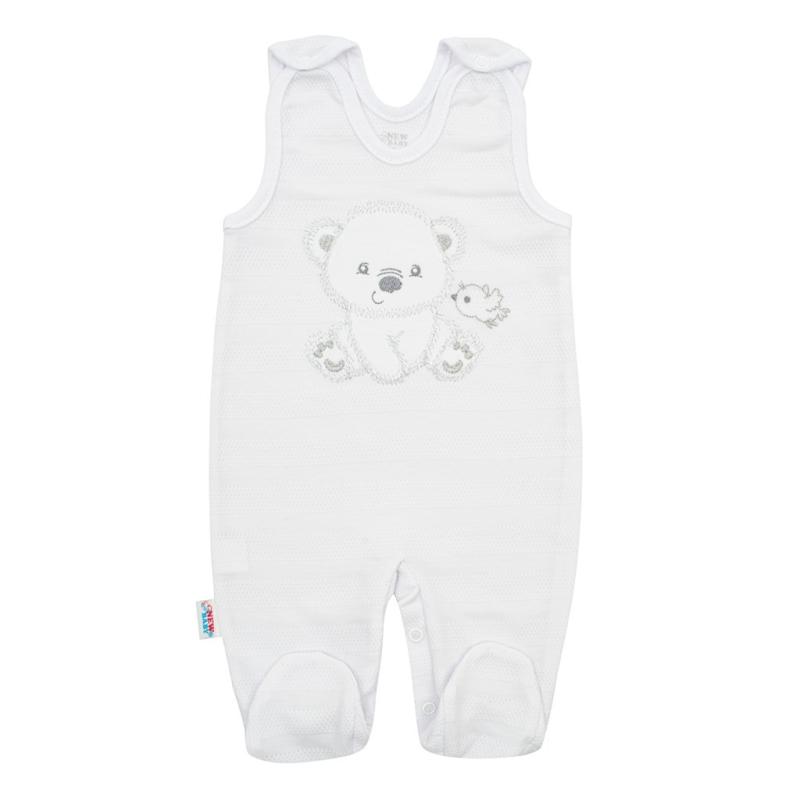 Dojčenská súprava do pôrodnice New Baby Sweet Bear biela 56 (0-3m)