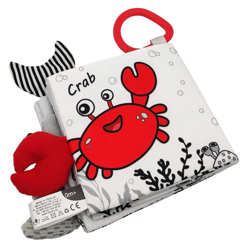 Detská senzorická kontrastná knižka Akuku More 5