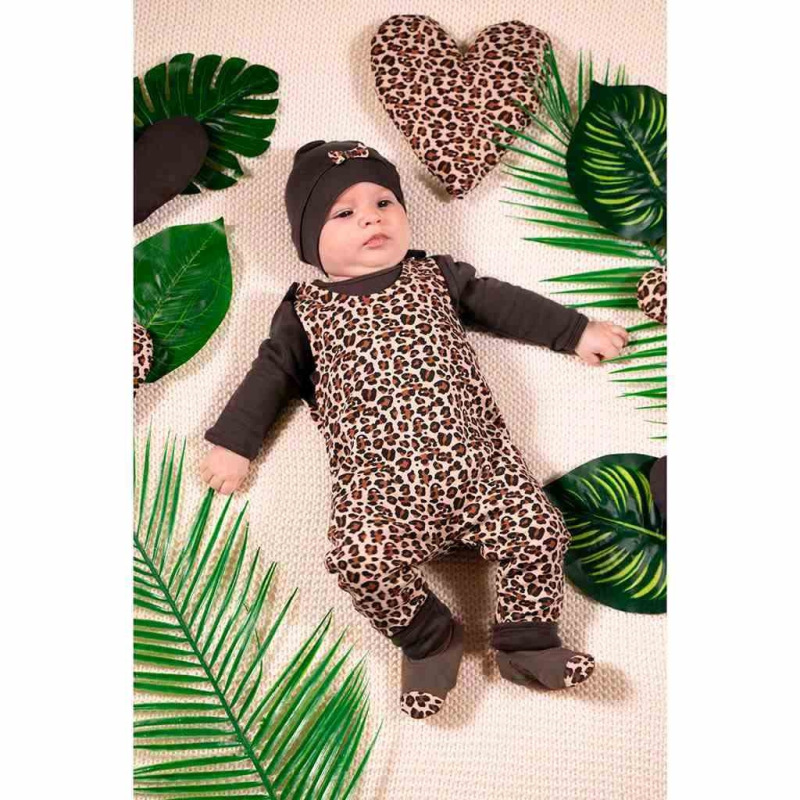 Dievčenská čiapočka Nicol Mia tmavo hnedá 62 (3-6m) 1