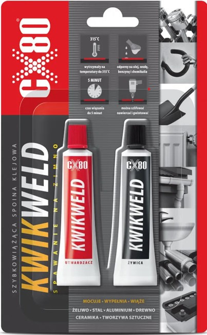 KWIK WELD- prípravok na zváranie za studena 2 x 27 g, do 150°C