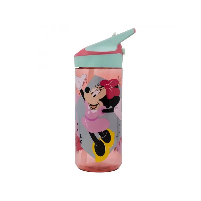 Plastová fľaša s výsuvnou slamkou MINNIE MOUSE, Tritan 620ml, 74497