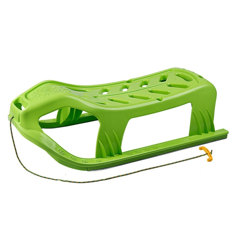 Plastové sánky s operadlom Baby Mix SNOW STAR zelené 1