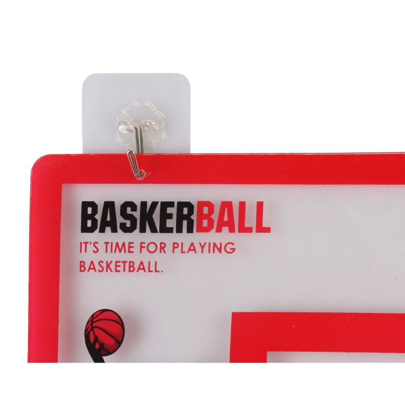 Teamer basketbalový kôš s doskou červená 1