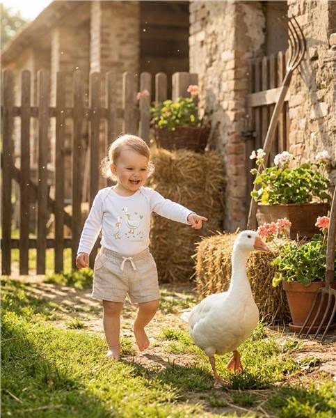 Detské body s potlačou New Baby Husičky 86 (12-18m) 3