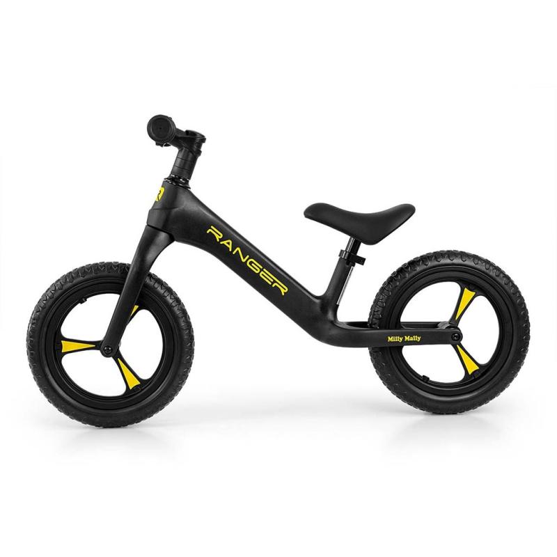 Detský balančný bicykel Milly Mally Ranger Black 1