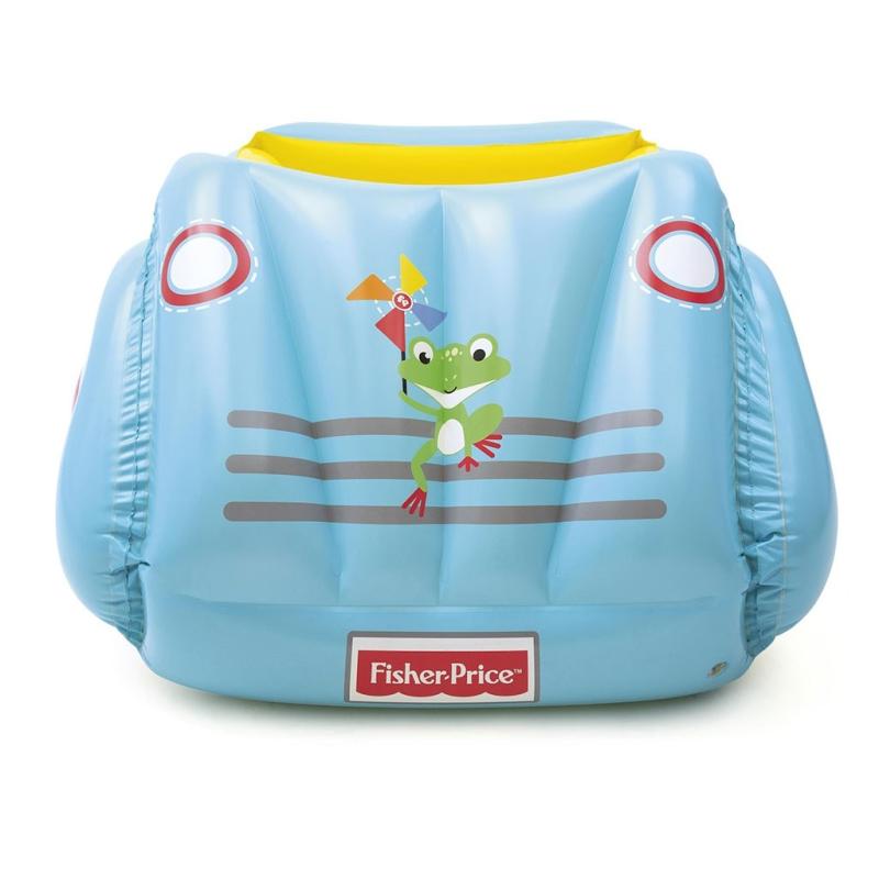 Detské nafukovacie autíčko Fisher-Price s loptičkami 119x79x51 cm