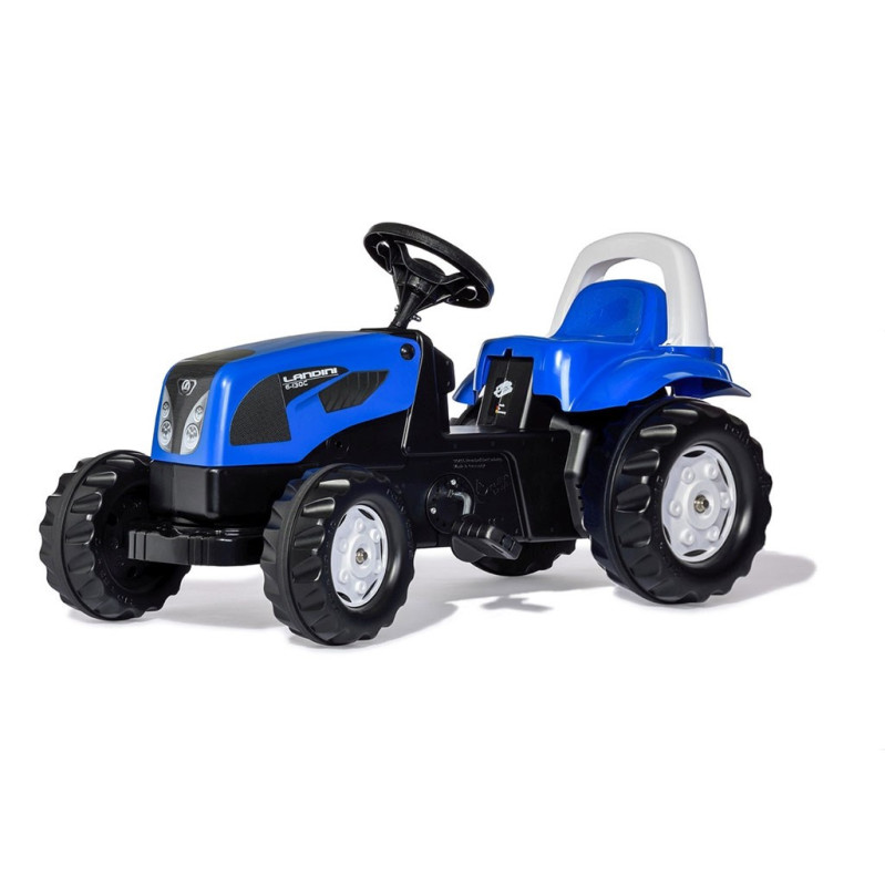 Šliapací traktor s vlečkou Rolly Kid Landini modrý 1