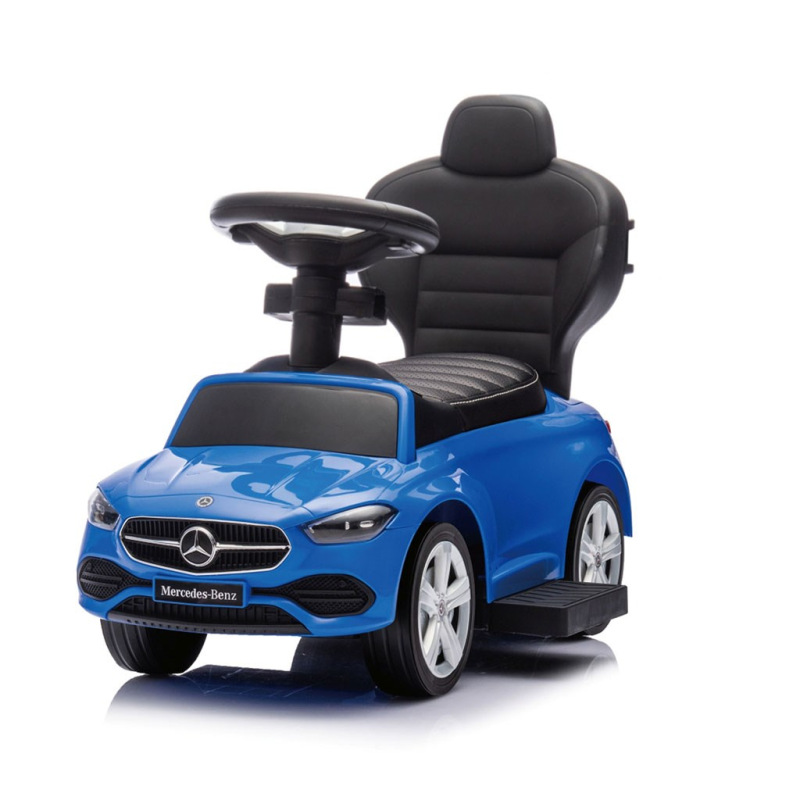 Detské odrážadlo s vodiacou tyčou MERCEDES C-Class Deluxe Milly Mally Blue 2