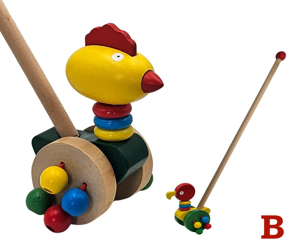 Drevené zvieratko na paličke 2