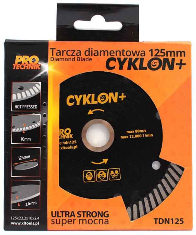 Diamantový kotúč na železobetón 125 x 10 x 2,4 x 22,2 mm, CYKLON 5