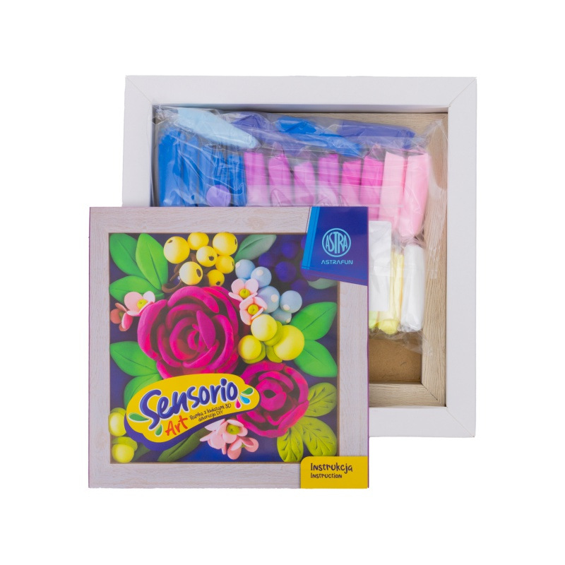 Modelovacia hmota s rámikom Astra Sensorio Art – Ruže, 30 farieb, 336125001 1