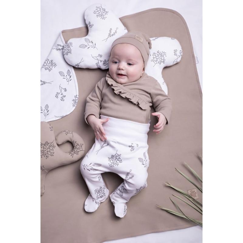 Dojčenské bavlnené polodupačky Nicol Ella biele 86 (12-18m)