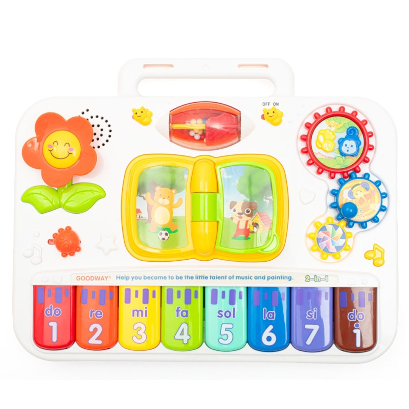 Multifunkčný hudobný učebný stolík 3in1 Baby Mix 5