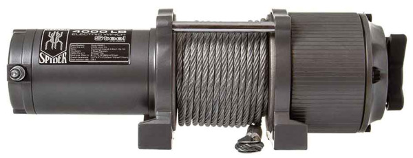 Navijak elektrický, 12V, 800W, max. ťah 1814 kg, oceľové lano 6 mm, MAR-POL 15