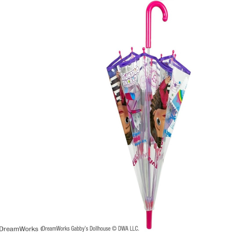 Detský transparentný dáždnik Perletti Kids "Gabby´s Dollhouse", 75401 4