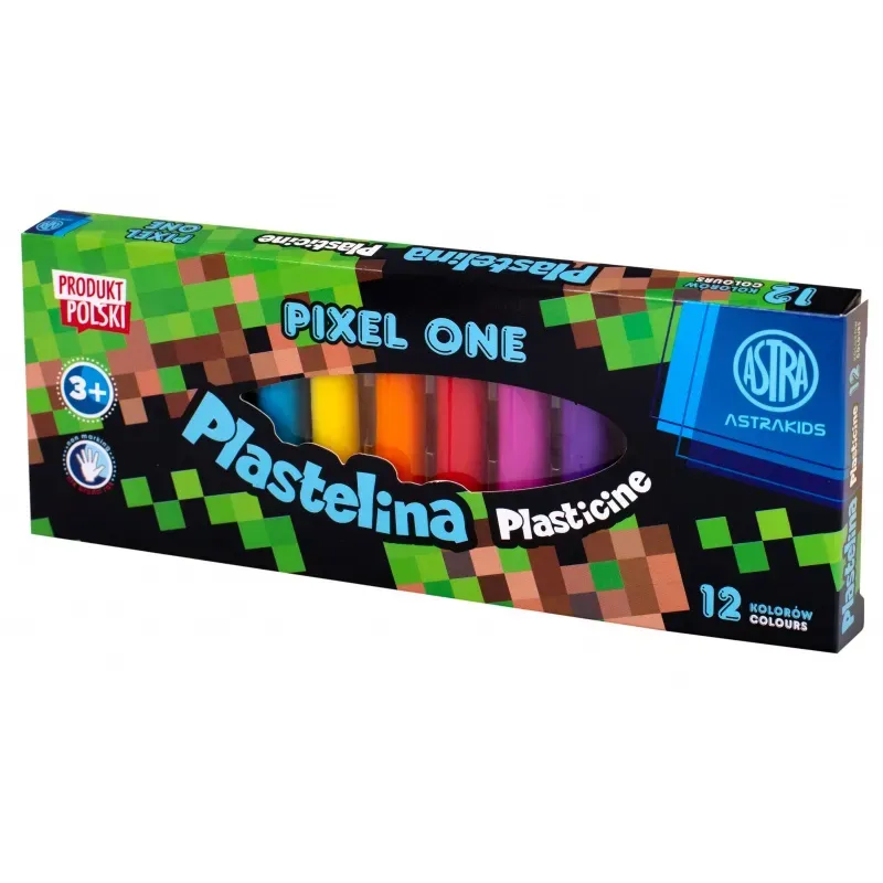 Školská plastelína 12 farieb MINECRAFT Pixel One, 303221005