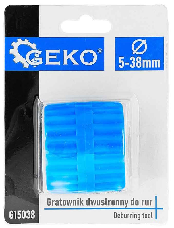 Obojstranný odhrotovač-zrážač hrán plastových rúr 5-38 mm, GEKO 5