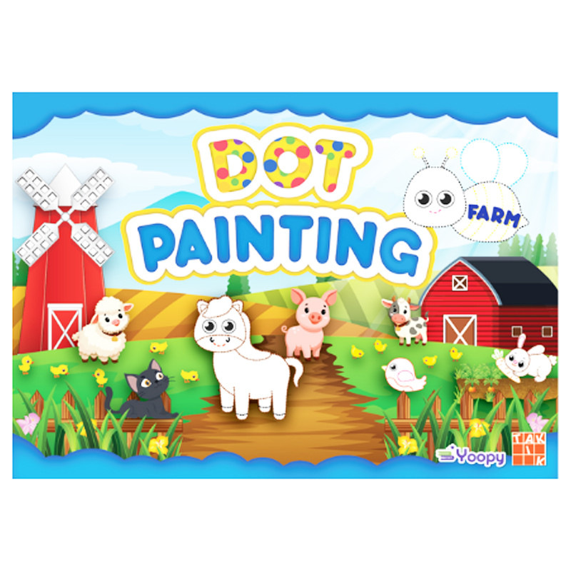 Maľuj bodkami Farma