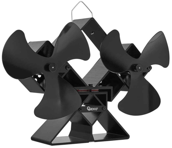 Ventilátor ku krbu bez magnetu, dvojitý, GEKO 2