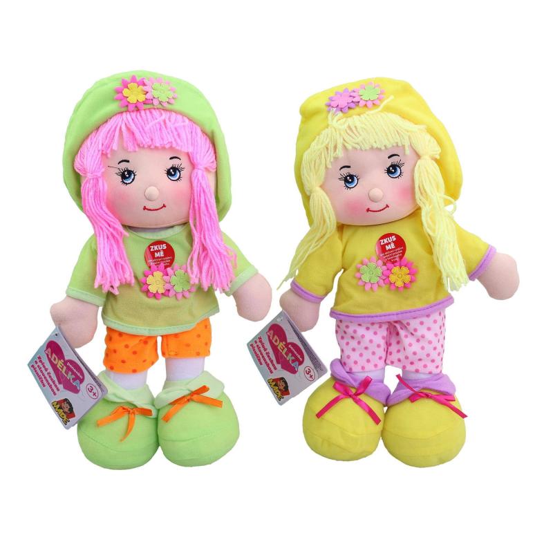 Textilná Slovensky a Česky spievajúca bábika