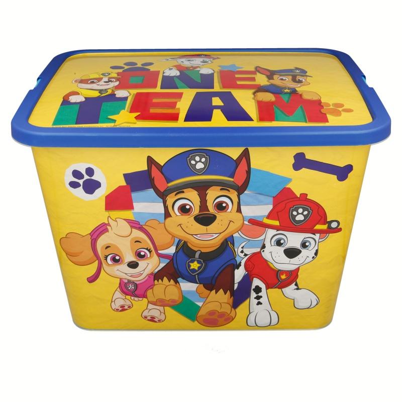 Plastový úložný box PAW PATROL 23L, 02546