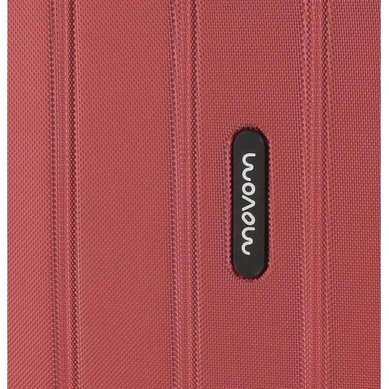 JOUMMA BAGS MOVOM Wood Red, Škrupinový cestovný kufor, 65x45x28cm, 68L, 5319266