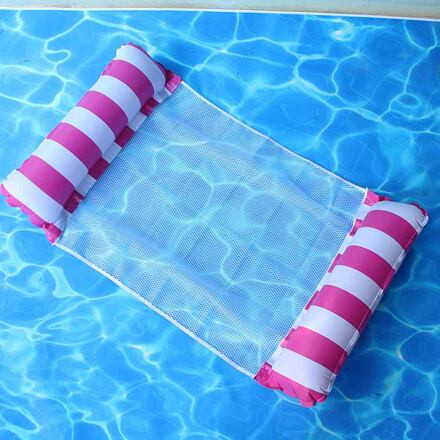 Merco Float Stripe nafukovacie lehátko 118 x 65 cm ružová 2