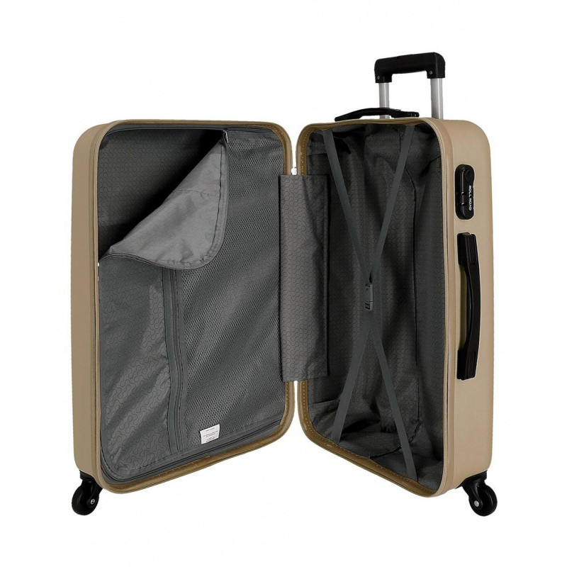 ROLL ROAD Flex Champagne, ABS Cestovný kufor, 75x52x28cm, 91L, 5849369 (large) 4
