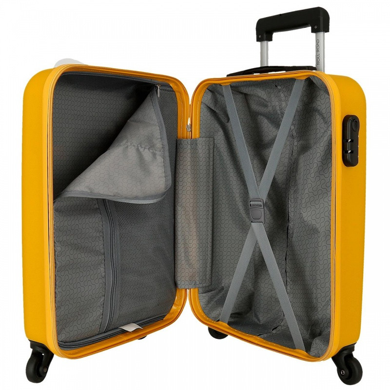 ROLL ROAD Flex Ochre, ABS Cestovný kufor, 55x38x20cm, 35L, 584916D (small) 4