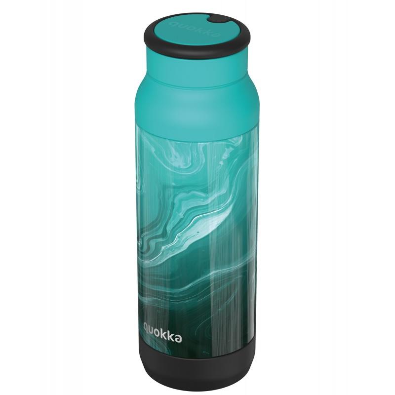 Quokka Pulse Smartgrip, Nerezová termo fľaša Liquid Marble, 700ml, 40290