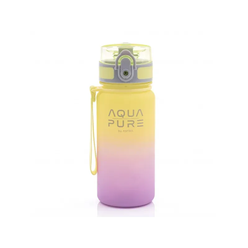 Zdravá fľaša AQUA PURE by ASTRA 400 ml - yellow/lavender, 511023003