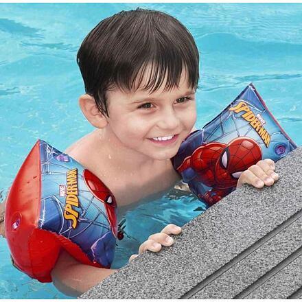 Rukávniky Bestway® 98001, Spiderman, detské. nafukovacie, do vody, 23x15 cm 1