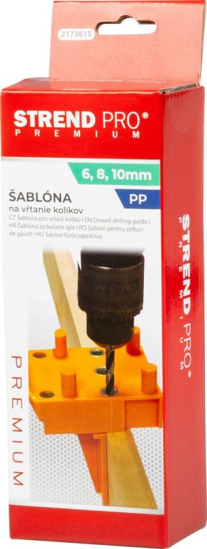 Šablóna Strend Pro Premium, na vŕtanie otvorov pre kolíkové spoje, pre stolárov 3