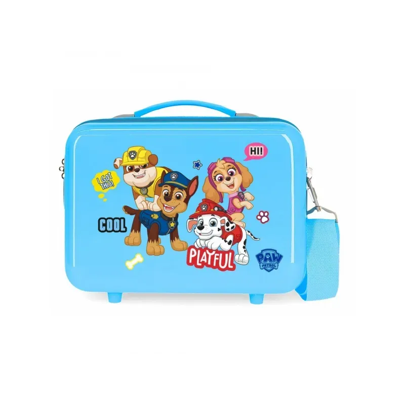 PAW PATROL Blue, ABS Cestovný kozmetický kufrík, 21x29x15cm, 9L, 2193921