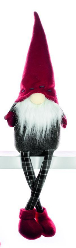 Dekorácia MagicHome Vianoce, Škriatok, hompáľajúci, 70 cm