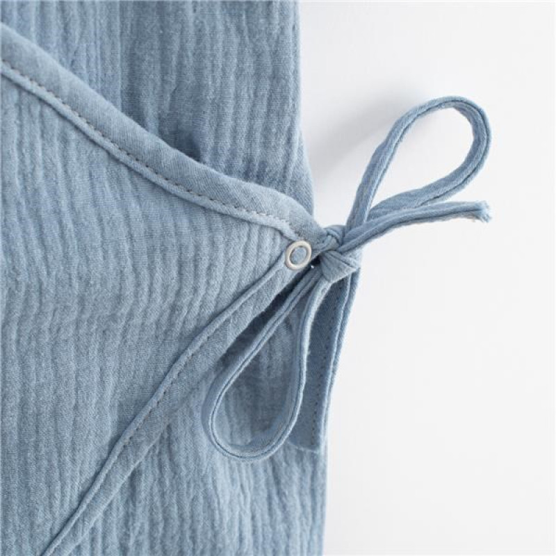 Dojčenský letný mušelínový overal New Baby blue 62 (3-6m) 2