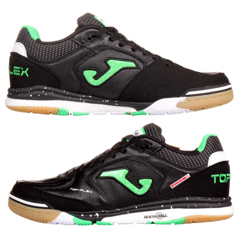 Top Flex Rebound 2401 sálová obuv čierna-zelená 1