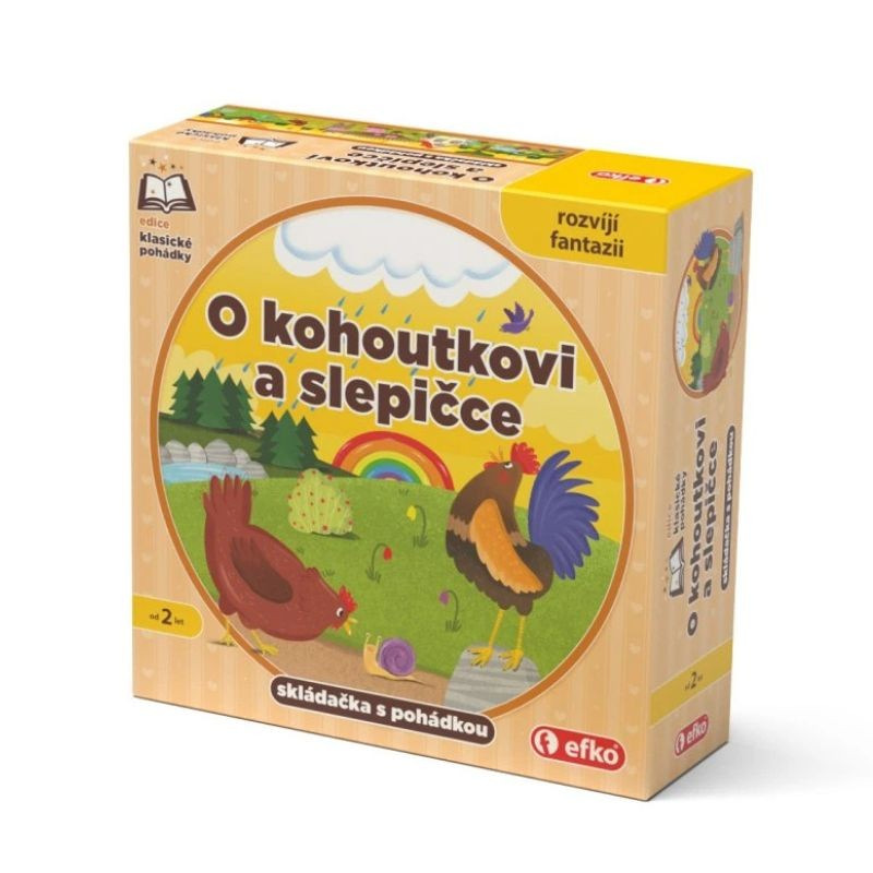 O kohútikovi a sliepočke - skladačka s rozprávkou 1