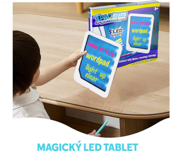 Magický LED Tablet so svetlom 3