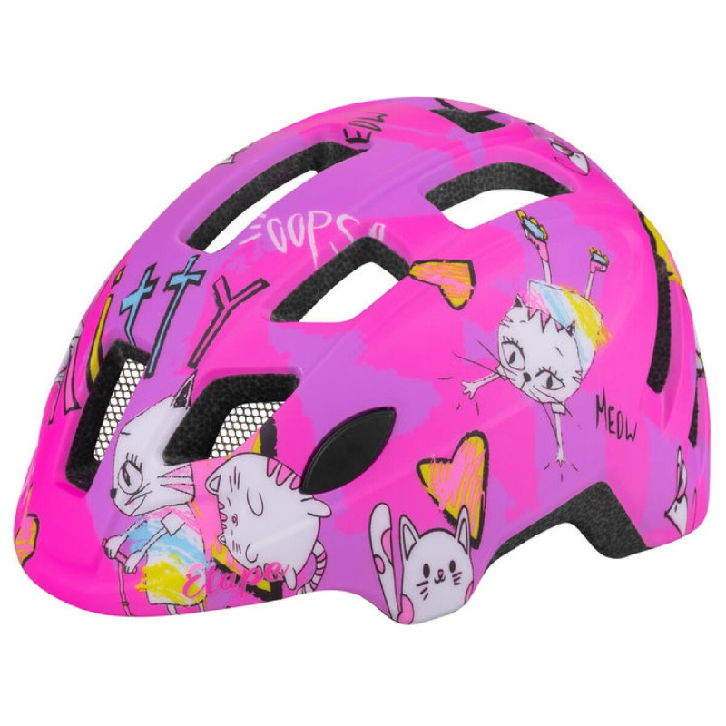Kitty 2.0 detská cyklistická prilba ružová
