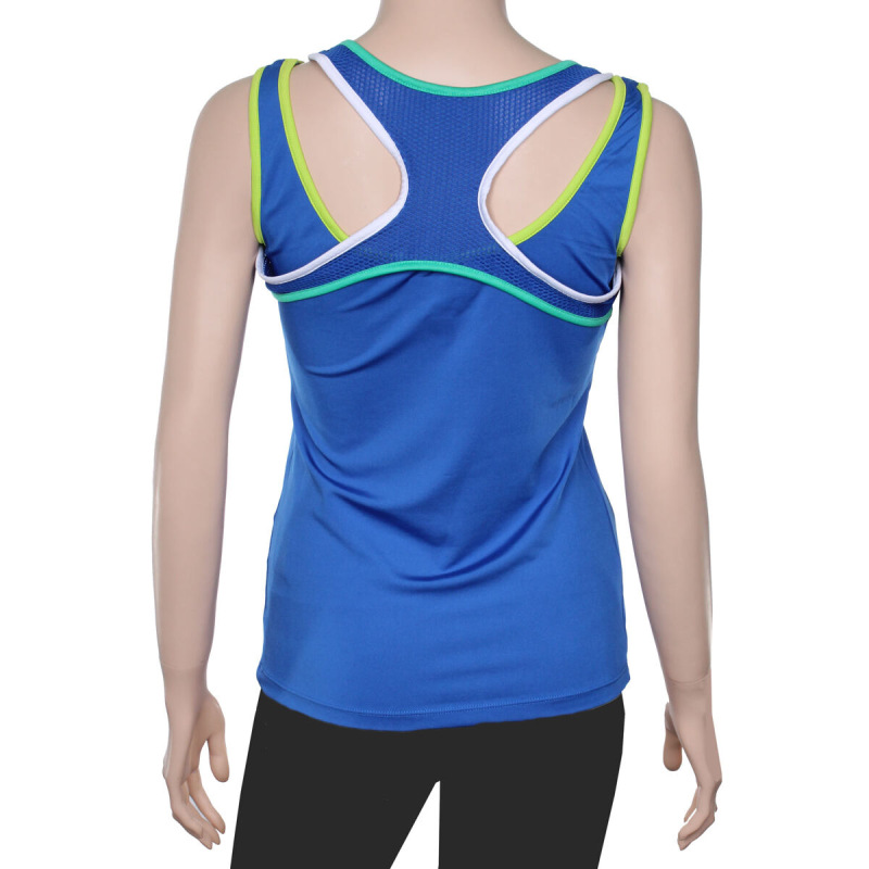 Taped Tank Top dámske tielko modro-biela 1